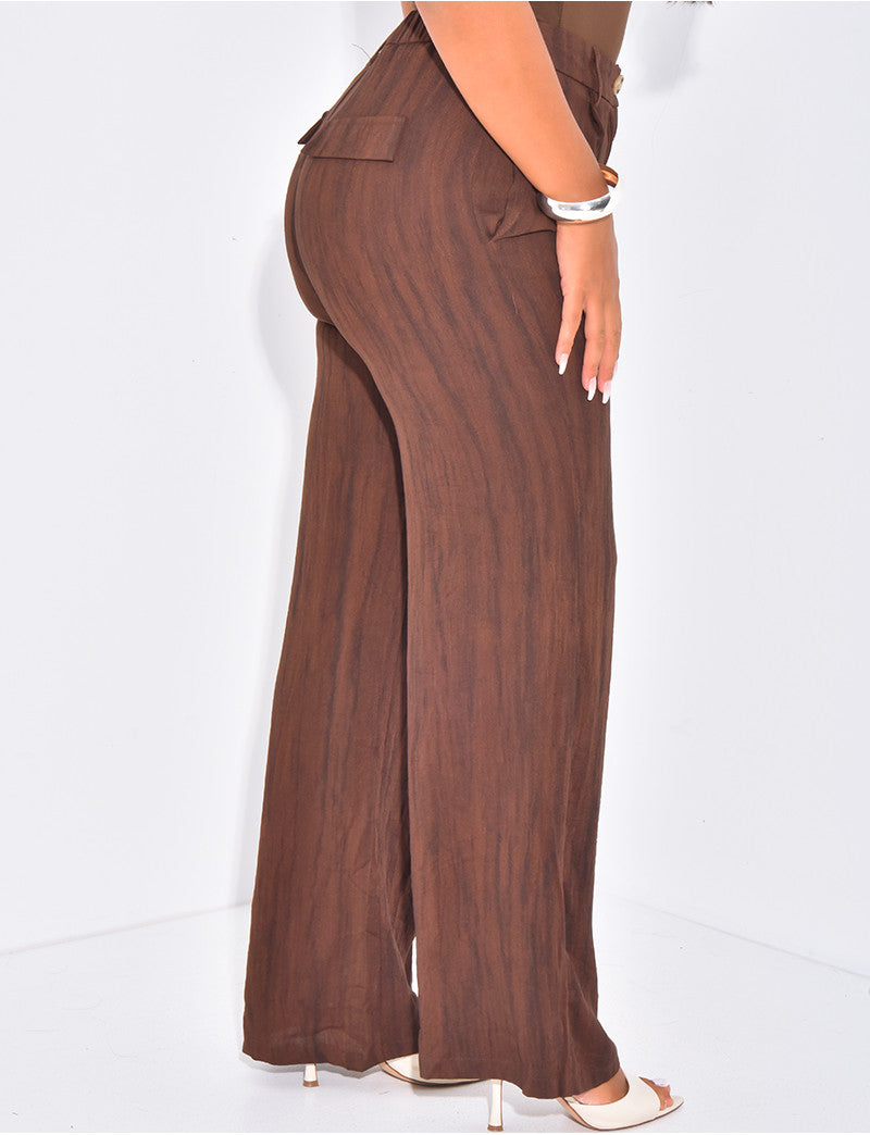 Pantalon de tailleur effet chiné