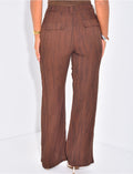 Pantalon de tailleur effet chiné