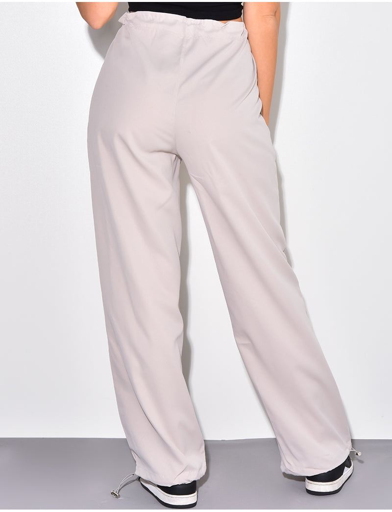 Pantalon fin large