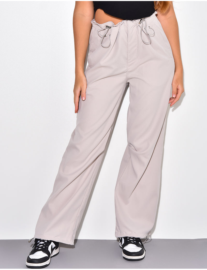 Pantalon fin large