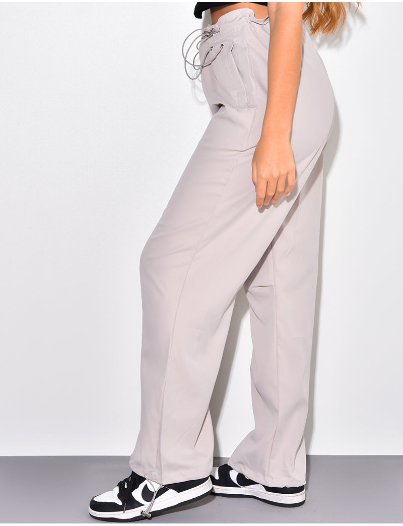 Pantalon fin large