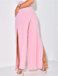 Pantalon fluide à fente