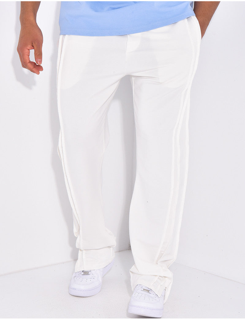 Pantalon homme à coutures apparentes