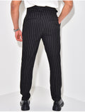 Pantalon homme à rayures