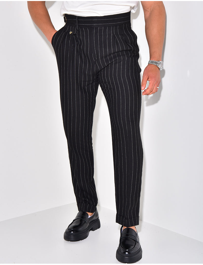 Pantalon homme à rayures