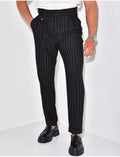 Pantalon homme à rayures