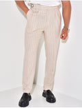 Pantalon homme à rayures