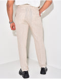 Pantalon homme à rayures