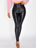 Pantalon taille haute huilé