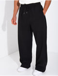 Pantalon large à taille élastique