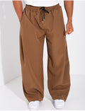 Pantalon large à taille élastique