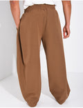 Pantalon large à taille élastique