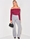 Pantalon de tailleur flare
