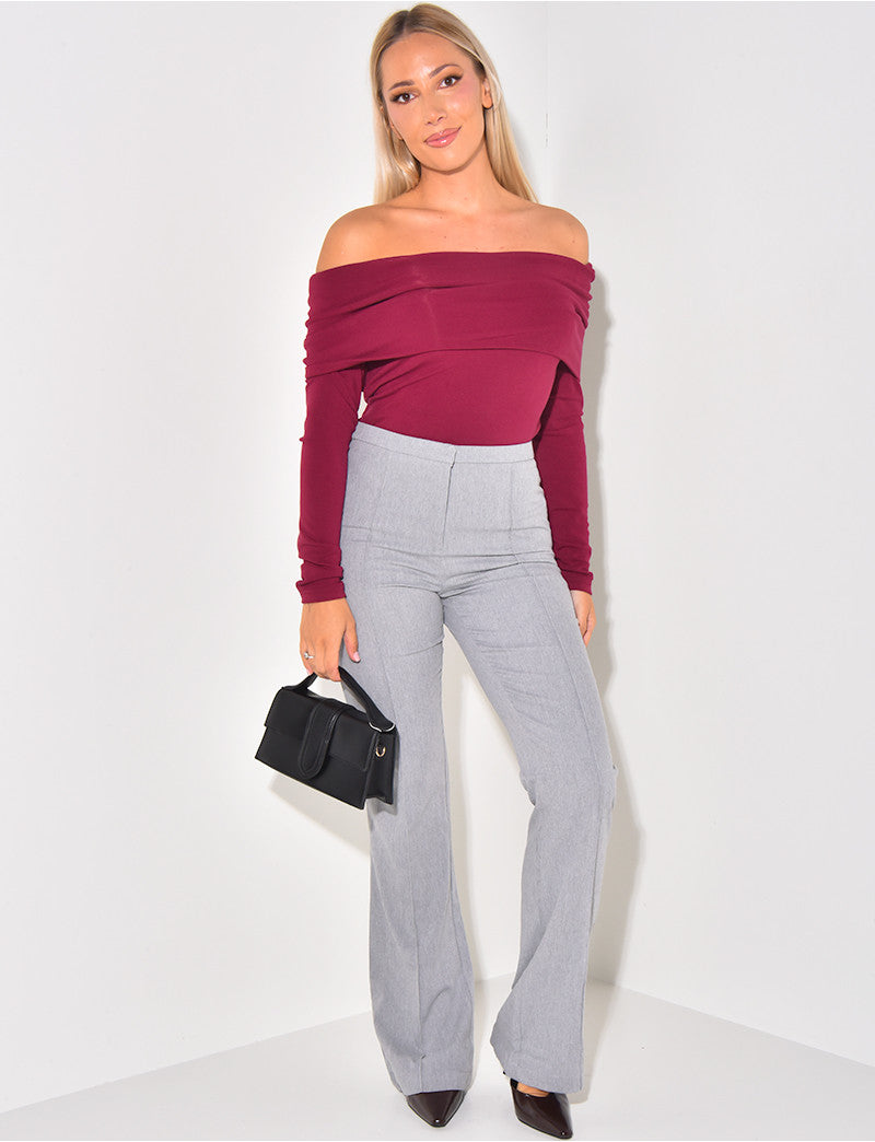 Pantalon de tailleur flare