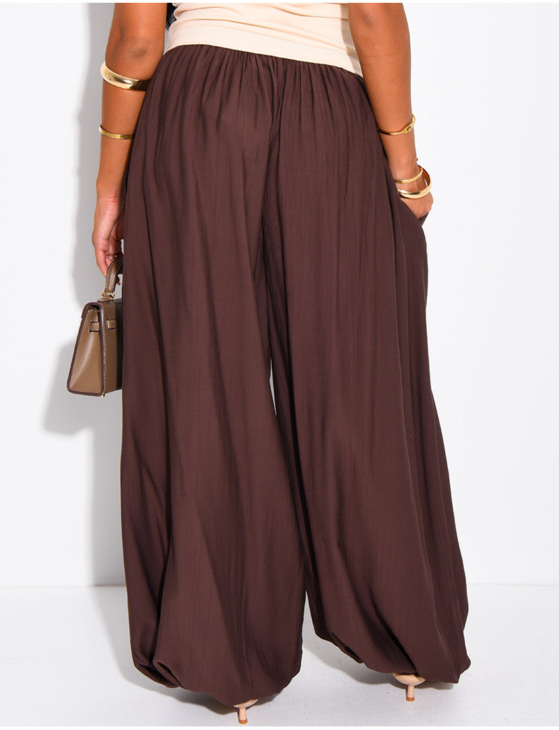 Pantalon ample coupe ballon resserré aux chevilles