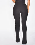 Pantalon taille haute à fentes