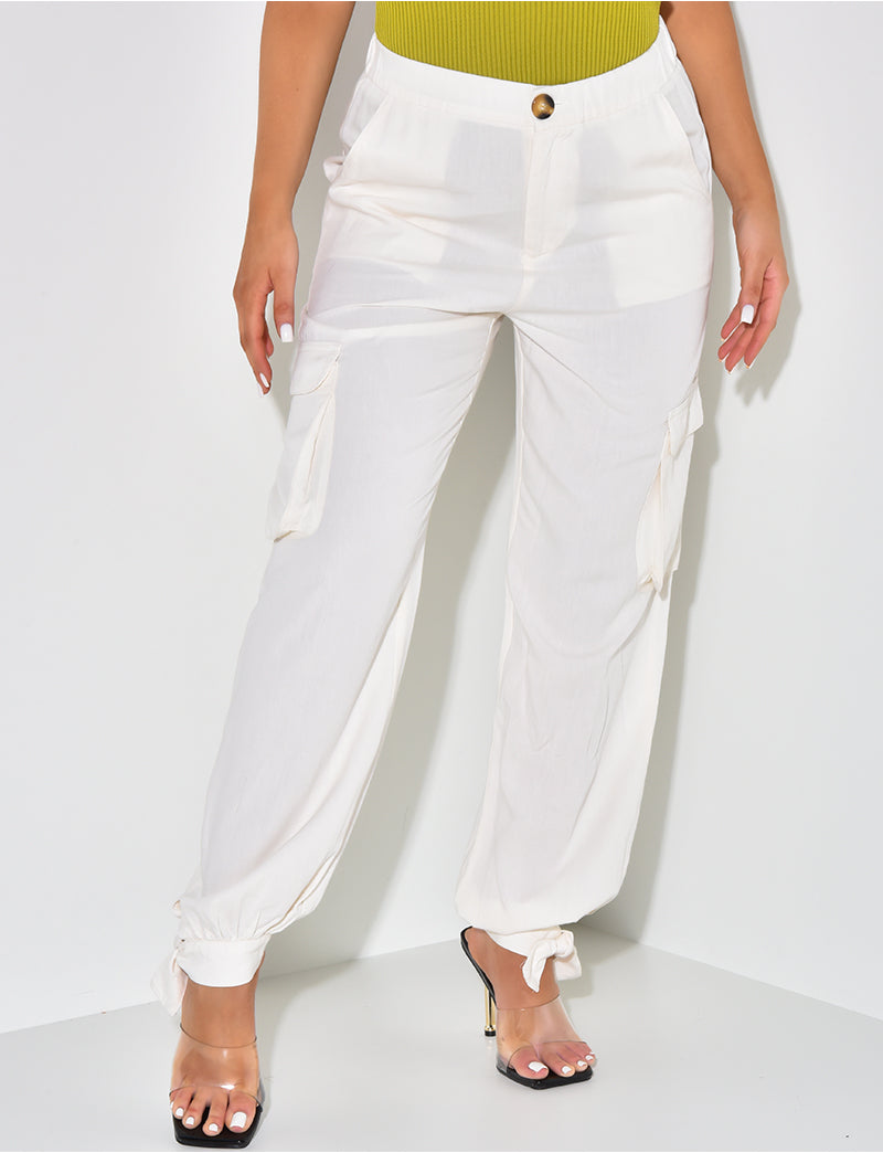 Pantalon cargo fluide