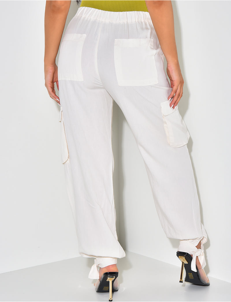 Pantalon cargo fluide