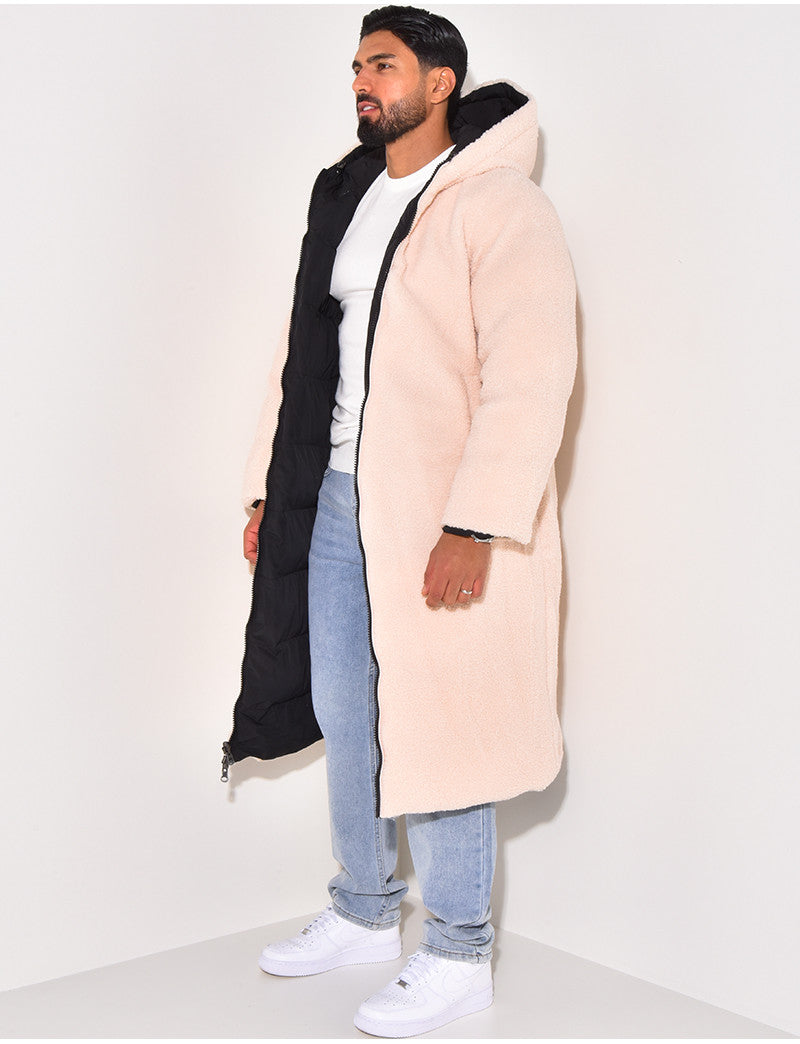 PARKA HOMME NOIR BEIGE