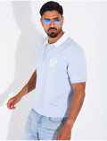 Polo à motif brodé