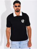 Polo à motif brodé