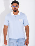 Polo à motif brodé