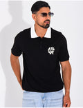 Polo à motif brodé