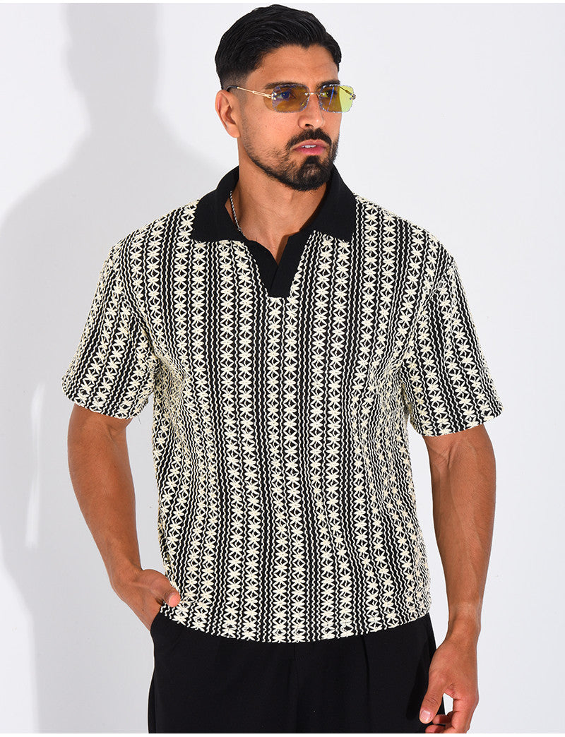 Polo à motifs