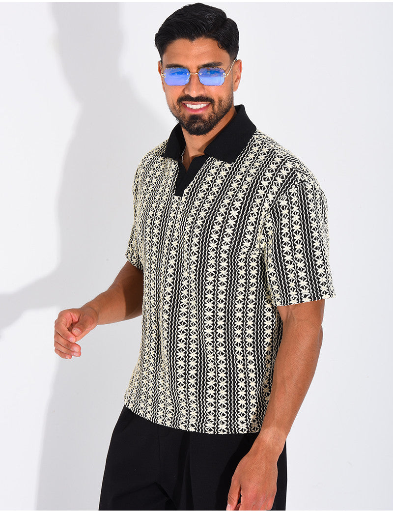 Polo à motifs