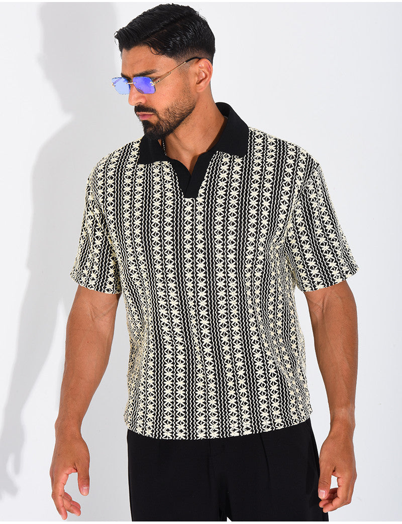 Polo à motifs