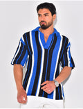 Polo ajouré à rayures