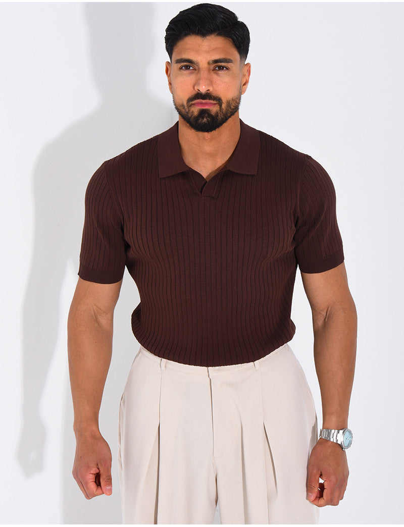 Polo côtelé
