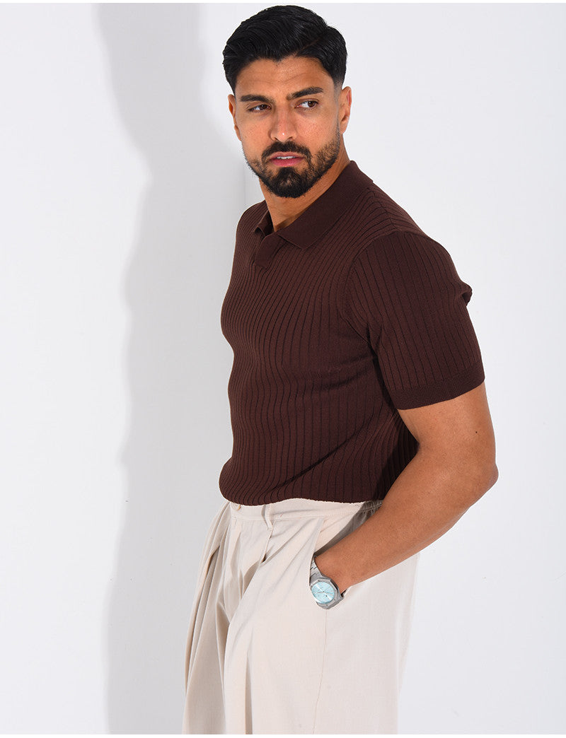 Polo côtelé