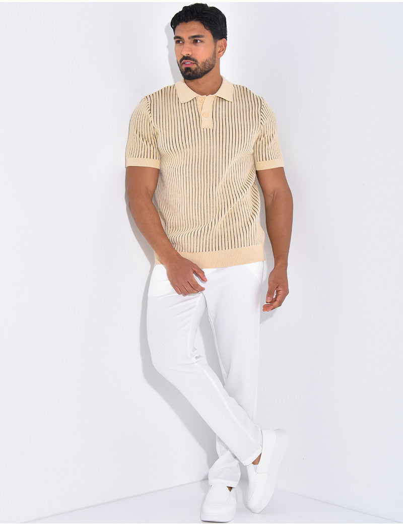 Polo côtelé