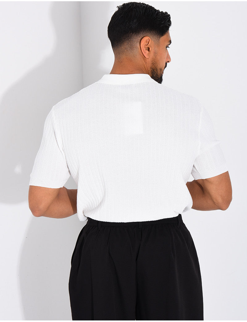 Polo côtelé
