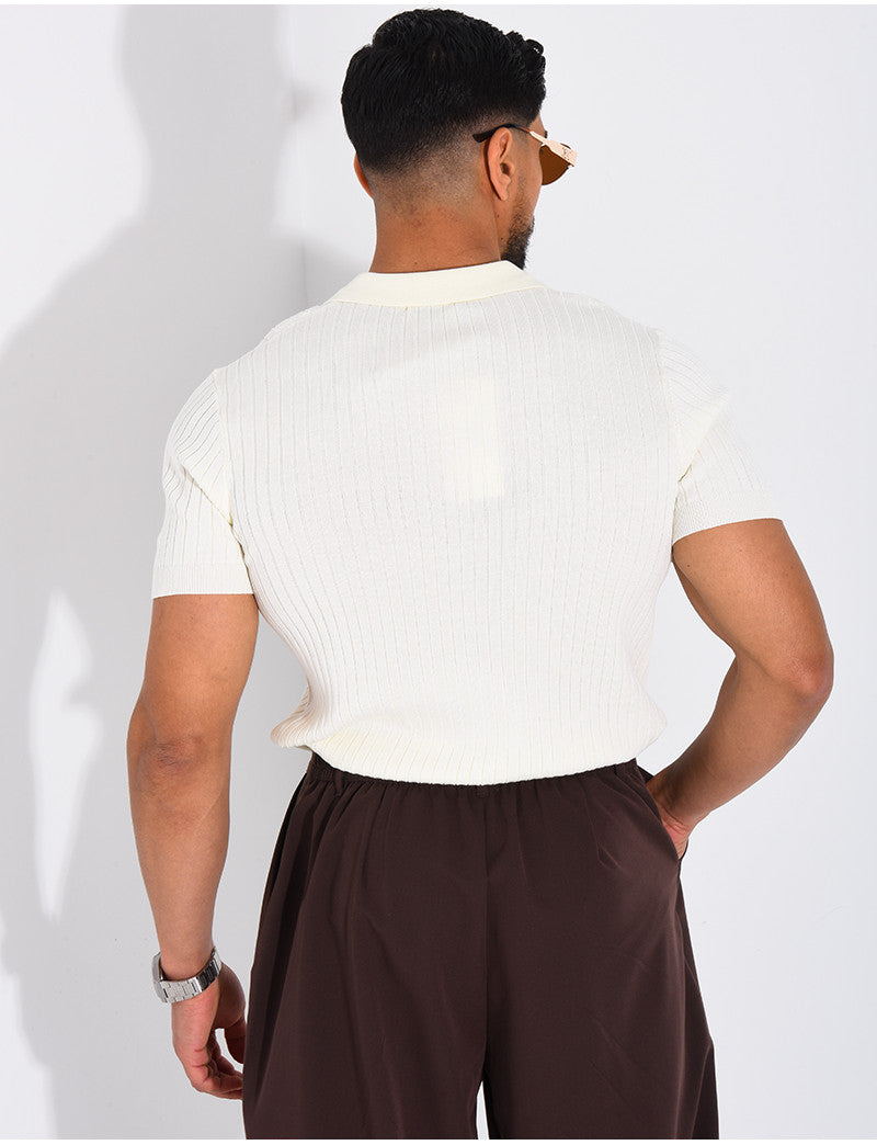 Polo côtelé