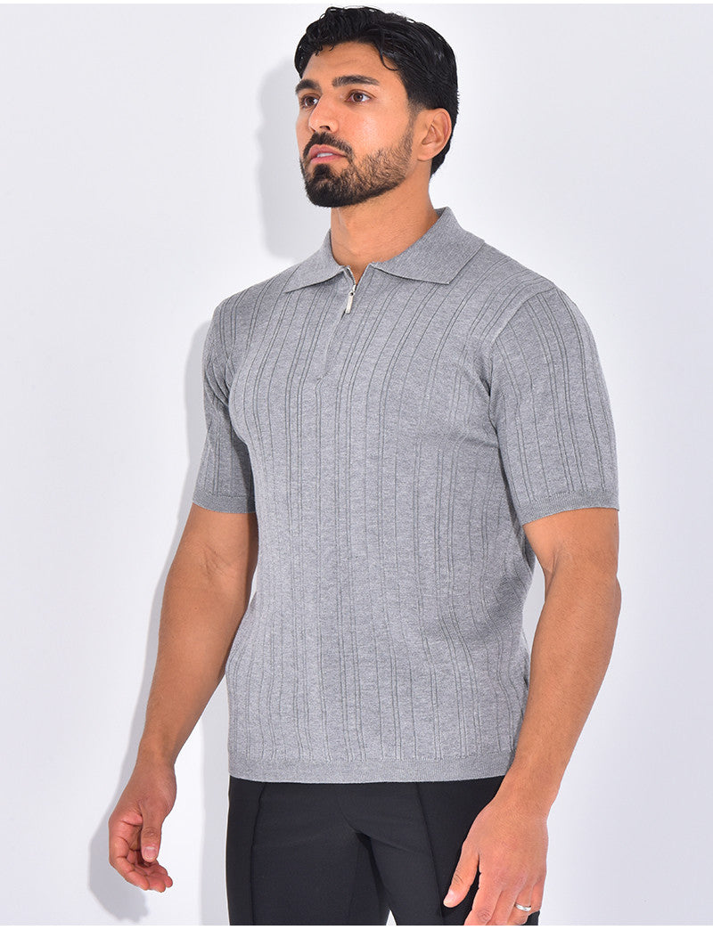 Polo côtelé