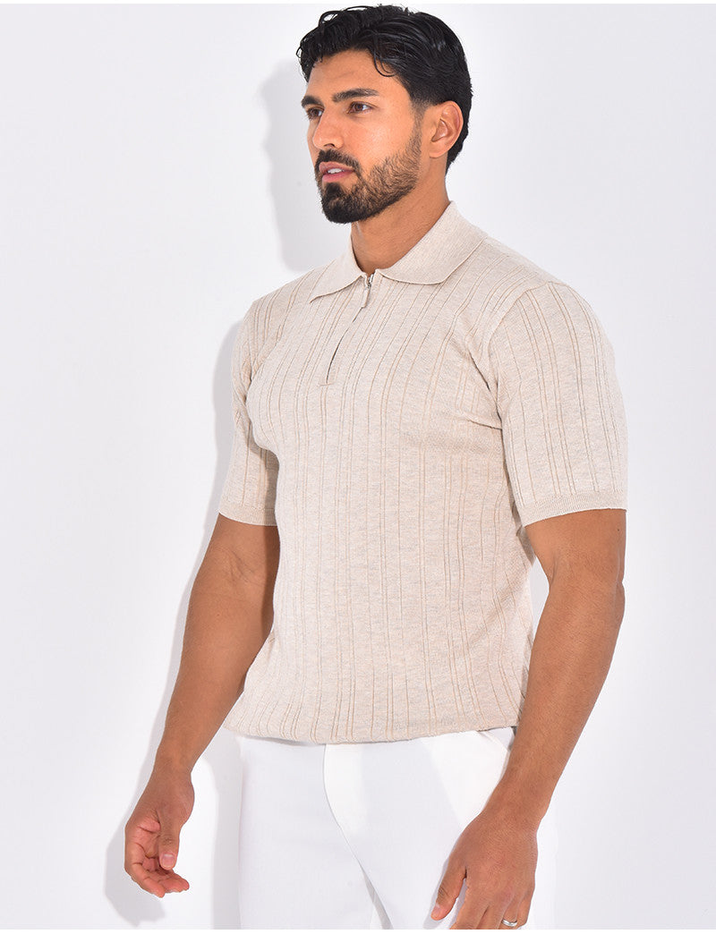 Polo côtelé