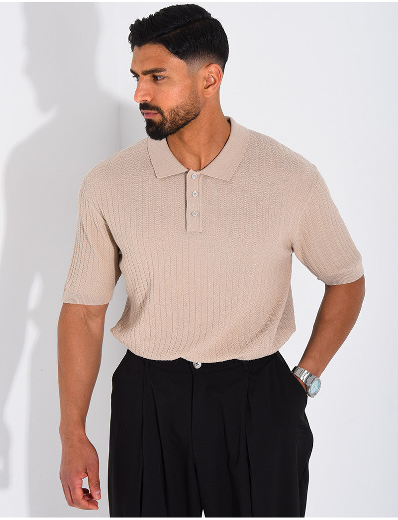 Polo côtelé