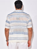 Polo en laine ajouré