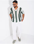 Polo Homme en maille ajourée