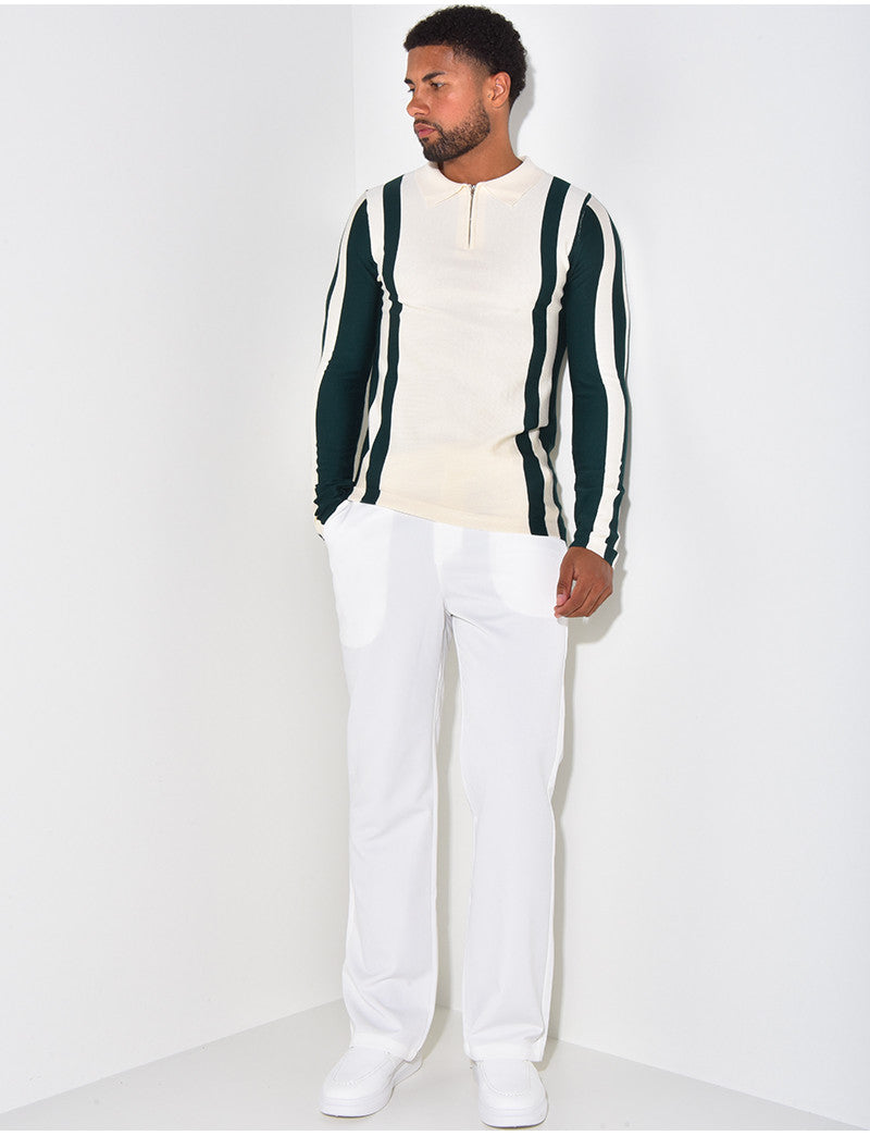 Polo Homme Zip