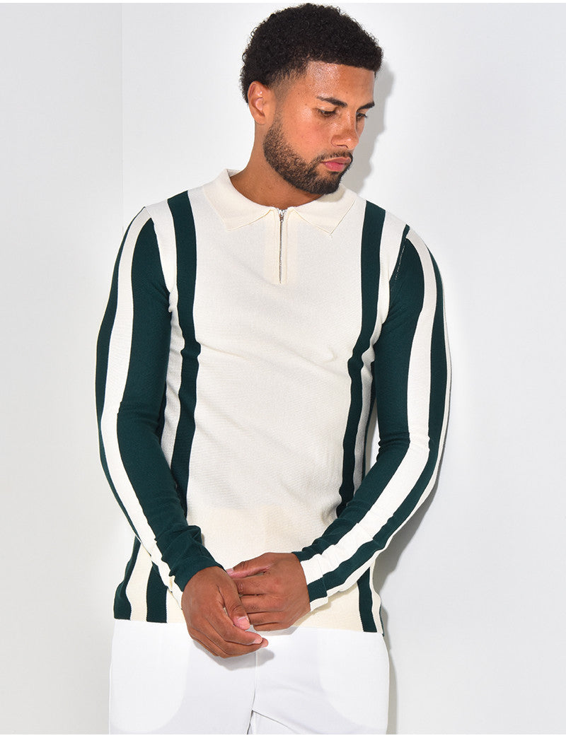 Polo Homme Zip
