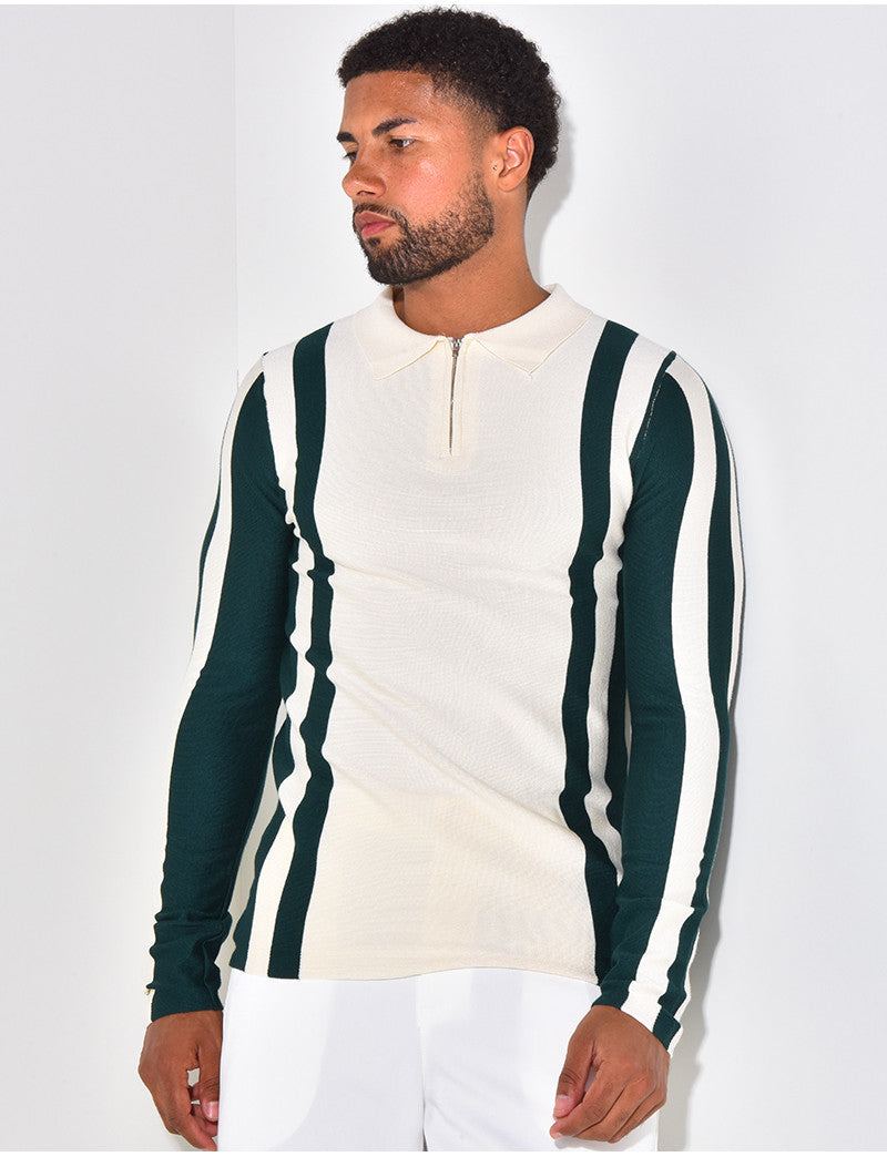 Polo Homme Zip