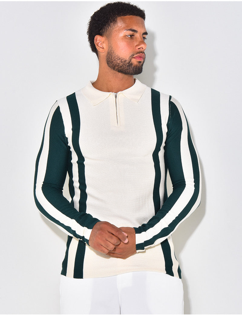 Polo Homme Zip