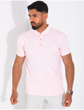 Polo manches courtes à boutons pression