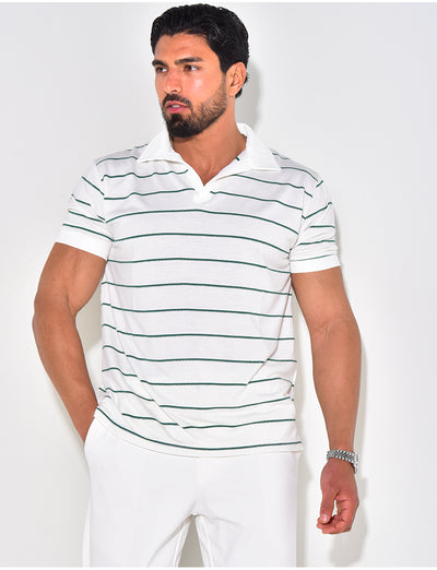 Polo manches courtes à rayures
