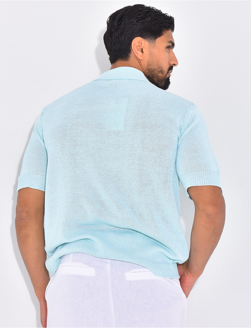 Polo manches courtes en maille