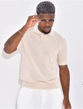Polo manches courtes nid d'abeille