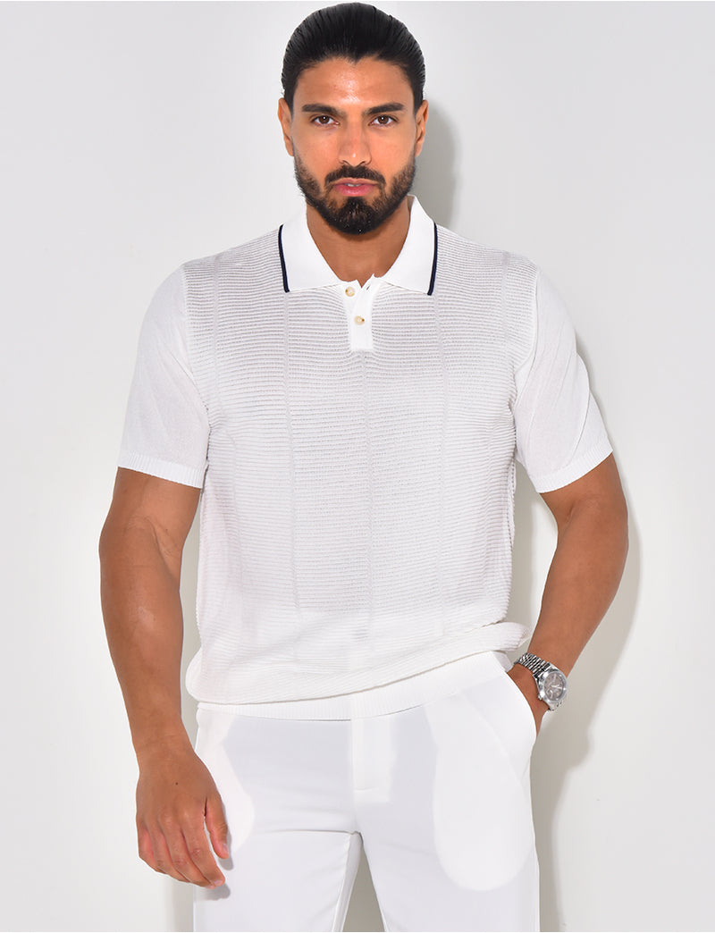 Polo texturé